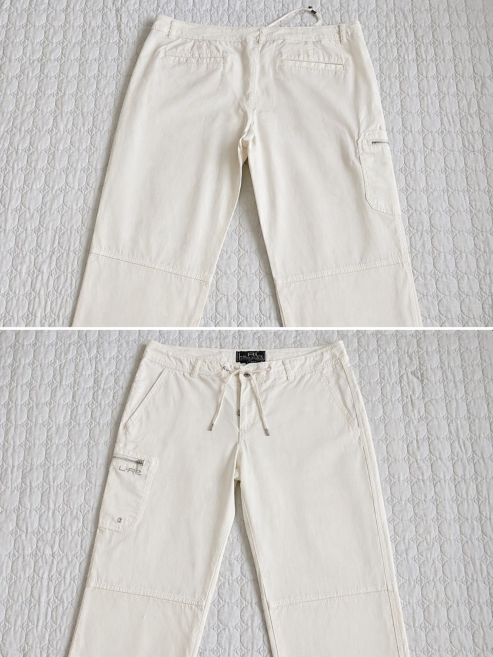 Polo by Ralph Lauren Women’s White Cargo Drawstring Pants